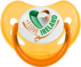 I Love Irland Sucette Physiologique Jaune phosphorescente