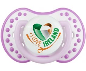 I Love Irland Sucette LOVI Dynamic Blanc-mauve classique