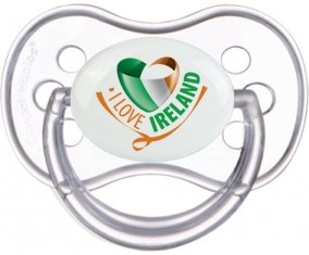 I Love Irland Tétine Anatomique Transparente classique