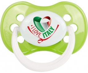 I Love Italy Sucette Anatomique Vert classique