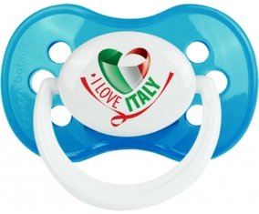 I Love Italy Sucette Anatomique Cyan classique