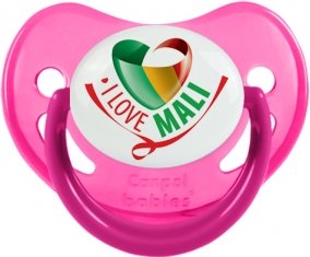 I Love Mali Tétine Physiologique Rose phosphorescente