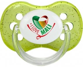 I Love Mali Sucete Cerise Vert à paillette