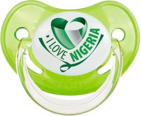 I Love Nigeria Sucete Physiologique Vert classique