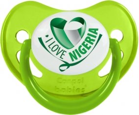 I Love Nigeria Sucete Physiologique Vert phosphorescente
