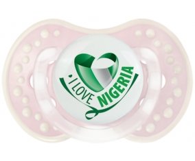 I Love Nigeria Tétine LOVI Dynamic Retro-rose-tendre classique