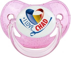 I Love Chad Sucette Physiologique Rose à paillette