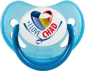 I Love Chad Sucette Physiologique Bleue phosphorescente