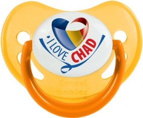 I Love Chad Sucette Physiologique Jaune phosphorescente