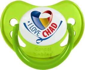 I Love Chad Sucette Physiologique Vert phosphorescente