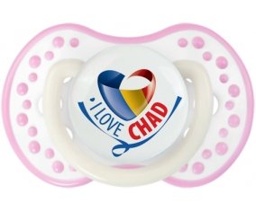 I Love Chad Sucette LOVI Dynamic Blanc-rose phosphorescente
