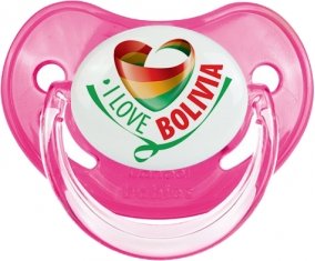 I Love Bolivia Tétine Physiologique Rose classique