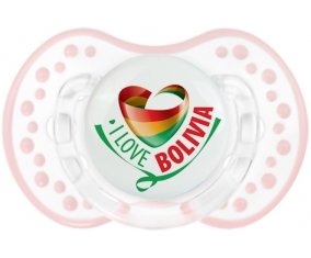I Love Bolivia Sucete LOVI Dynamic Retro-blanc-rose-tendre classique