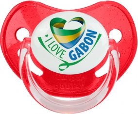 I Love Gabon Sucete Physiologique Rouge à paillette