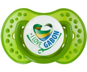 I Love Gabon Tétine LOVI Dynamic Vert classique