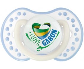 I Love Gabon Tétine LOVI Dynamic Blanc-cyan classique