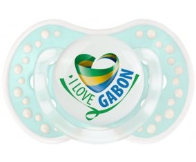 I Love Gabon Tétine LOVI Dynamic Retro-turquoise-lagon classique