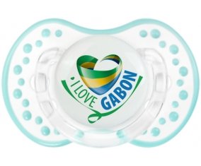 I Love Gabon Tétine LOVI Dynamic Retro-blanc-lagon classique