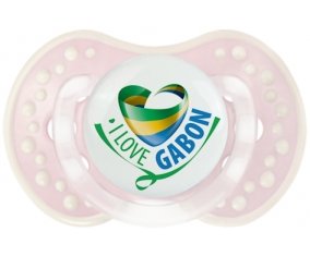 I Love Gabon Tétine LOVI Dynamic Retro-rose-tendre classique