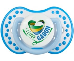 I Love Gabon Tétine LOVI Dynamic Blanc-bleu phosphorescente