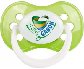 I Love Gabon Sucette Anatomique Vert classique