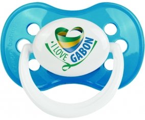 I Love Gabon Sucette Anatomique Cyan classique