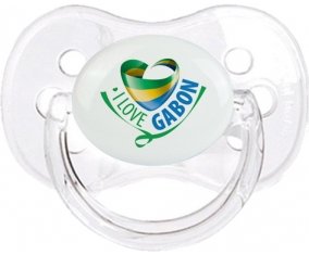 I Love Gabon Sucette Cerise Transparent classique