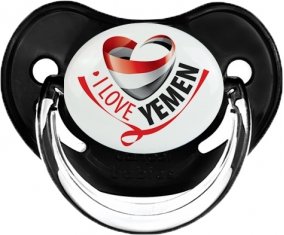 I Love Yemen Sucette Physiologique Noir classique