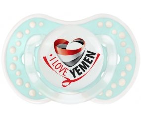 I Love Yemen Sucette LOVI Dynamic Retro-turquoise-lagon classique