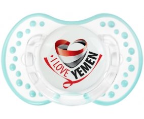 I Love Yemen Sucette LOVI Dynamic Retro-blanc-lagon classique
