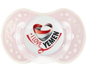 I Love Yemen Sucette LOVI Dynamic Retro-rose-tendre classique