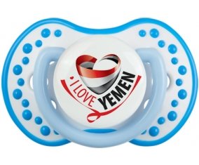 I Love Yemen Sucette LOVI Dynamic Blanc-bleu phosphorescente