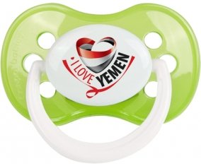 I Love Yemen Tétine Anatomique Vert classique