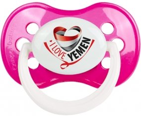 I Love Yemen Tétine Anatomique Rose foncé classique