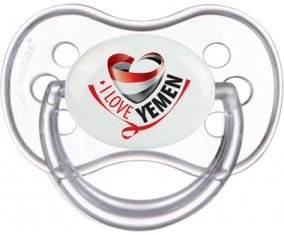 I Love Yemen Tétine Anatomique Transparente classique