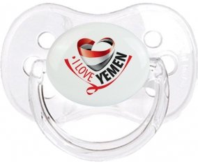 I Love Yemen Sucette Cerise Transparent classique