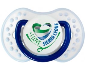 I Love Sierra Leone Sucette LOVI Dynamic Marine-blanc-bleu classique