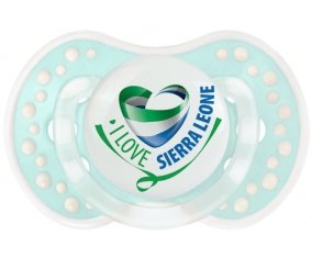 I Love Sierra Leone Sucette LOVI Dynamic Retro-turquoise-lagon classique