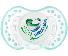 I Love Sierra Leone Sucette LOVI Dynamic Retro-blanc-lagon classique