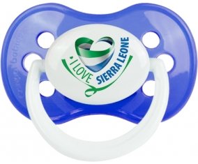I Love Sierra Leone : Sucette Anatomique personnalisée