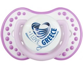 I Love Greece maps Sucete LOVI Dynamic Blanc-mauve classique