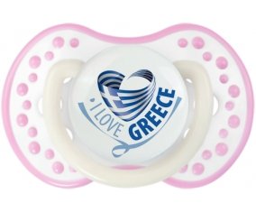 I Love Greece maps Sucete LOVI Dynamic Blanc-rose phosphorescente