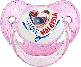 I Love Malaysia Sucete Physiologique Rose à paillette