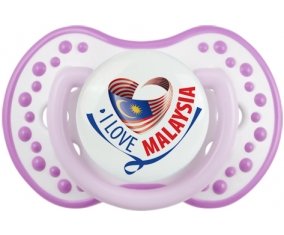 I Love Malaysia Tétine LOVI Dynamic Blanc-mauve classique