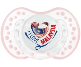 I Love Malaysia Tétine LOVI Dynamic Retro-blanc-rose-tendre classique