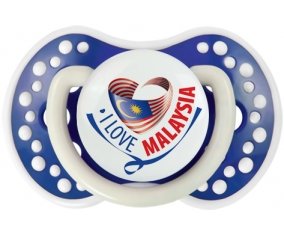 I Love Malaysia Tétine LOVI Dynamic Bleu-marine phosphorescente