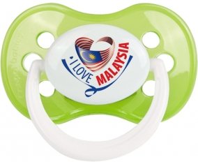 I Love Malaysia Sucette Anatomique Vert classique