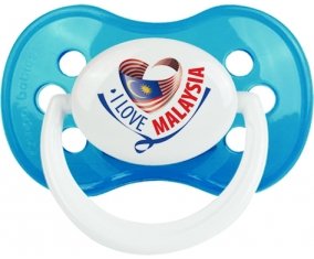 I Love Malaysia Sucette Anatomique Cyan classique