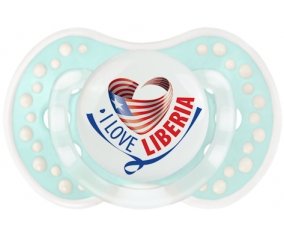 I Love Liberia Sucette LOVI Dynamic Retro-turquoise-lagon classique