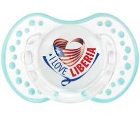 I Love Liberia Sucette LOVI Dynamic Retro-blanc-lagon classique